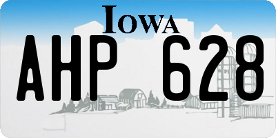 IA license plate AHP628