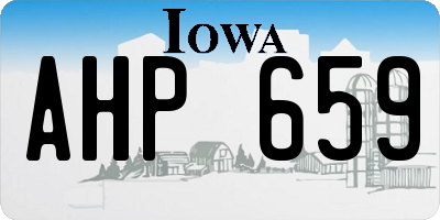 IA license plate AHP659