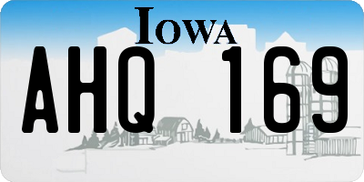 IA license plate AHQ169