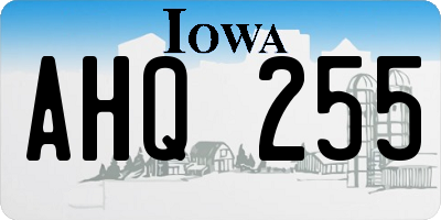 IA license plate AHQ255
