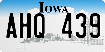 IA license plate AHQ439