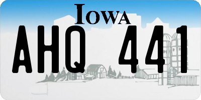 IA license plate AHQ441