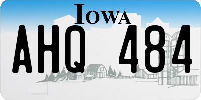 IA license plate AHQ484