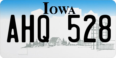 IA license plate AHQ528