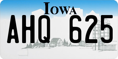 IA license plate AHQ625