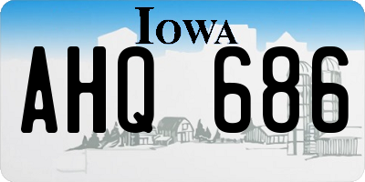 IA license plate AHQ686