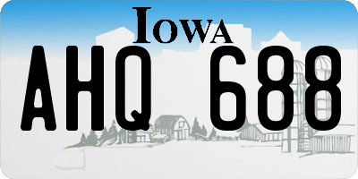 IA license plate AHQ688