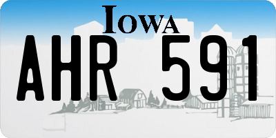 IA license plate AHR591