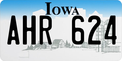 IA license plate AHR624