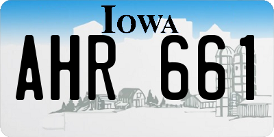 IA license plate AHR661