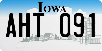 IA license plate AHT091