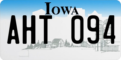 IA license plate AHT094