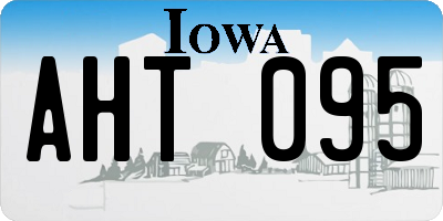 IA license plate AHT095
