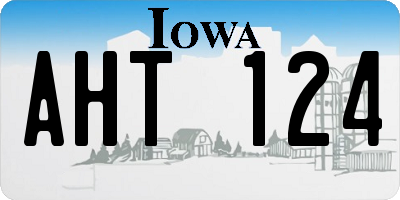 IA license plate AHT124