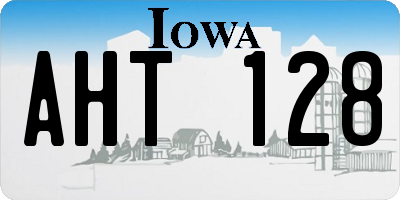 IA license plate AHT128