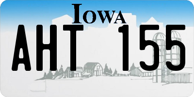 IA license plate AHT155