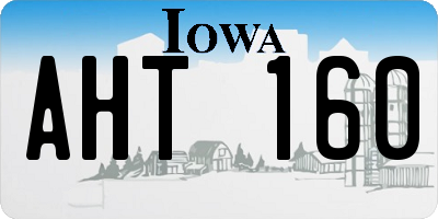 IA license plate AHT160