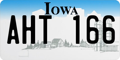IA license plate AHT166