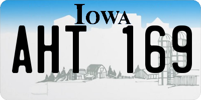 IA license plate AHT169