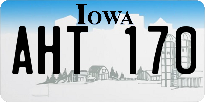 IA license plate AHT170