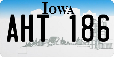 IA license plate AHT186