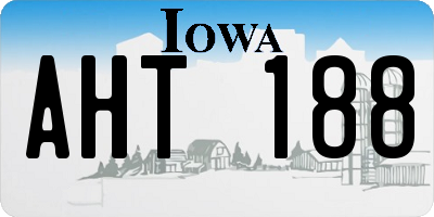 IA license plate AHT188