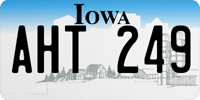 IA license plate AHT249