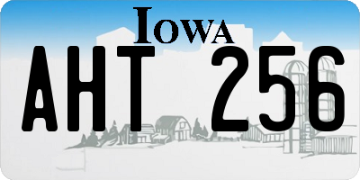 IA license plate AHT256
