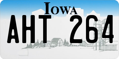 IA license plate AHT264