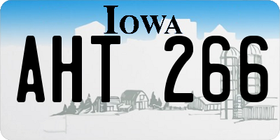 IA license plate AHT266