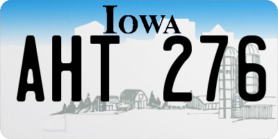 IA license plate AHT276