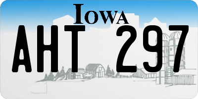 IA license plate AHT297