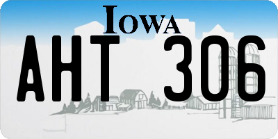 IA license plate AHT306