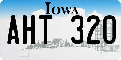IA license plate AHT320