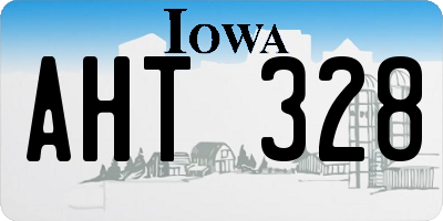 IA license plate AHT328