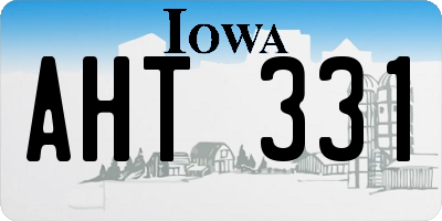 IA license plate AHT331