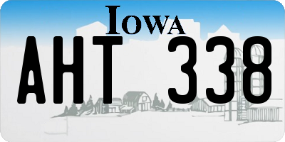 IA license plate AHT338