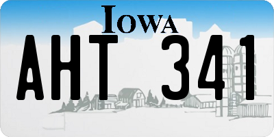 IA license plate AHT341