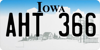 IA license plate AHT366