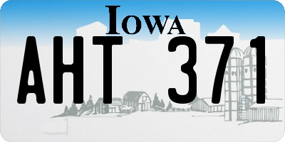 IA license plate AHT371