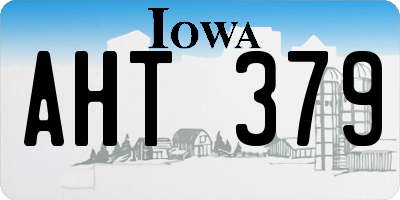 IA license plate AHT379