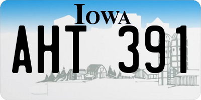 IA license plate AHT391