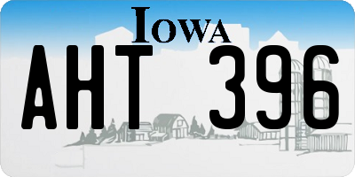 IA license plate AHT396