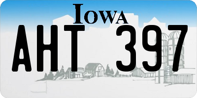 IA license plate AHT397