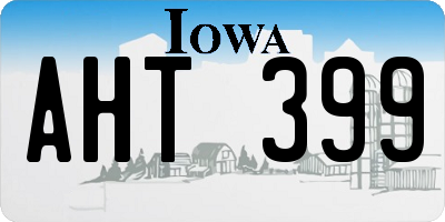 IA license plate AHT399