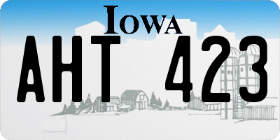 IA license plate AHT423