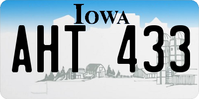 IA license plate AHT433
