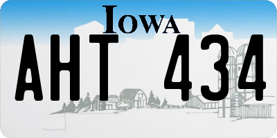 IA license plate AHT434