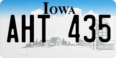 IA license plate AHT435