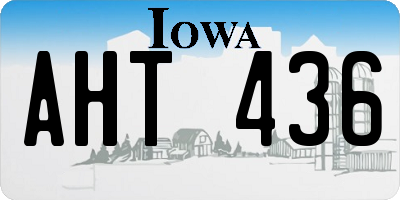 IA license plate AHT436